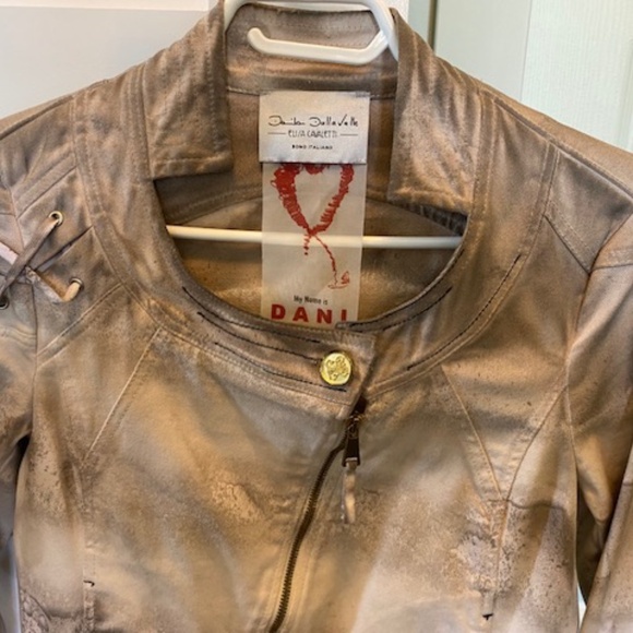 Elisa Cavaletti/Daniela Dallavalle jacket US S cotton beige/taupe mottled look - Picture 4 of 16